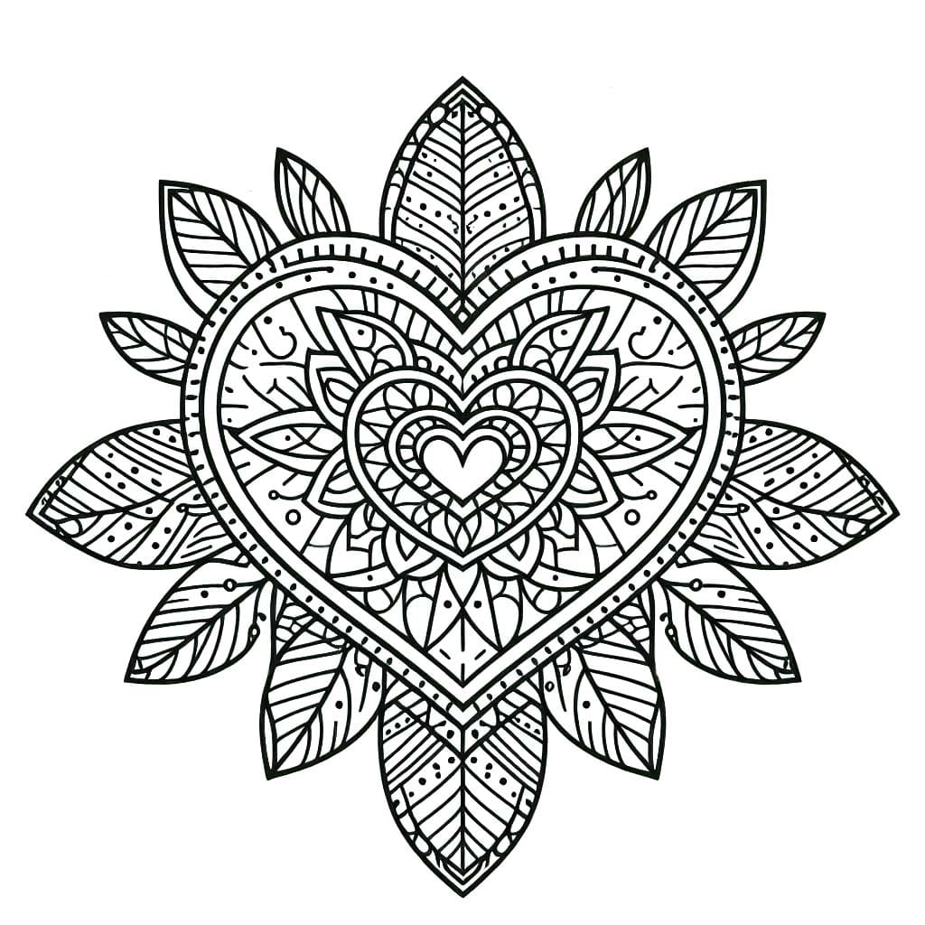 Mandalas Cœur 81